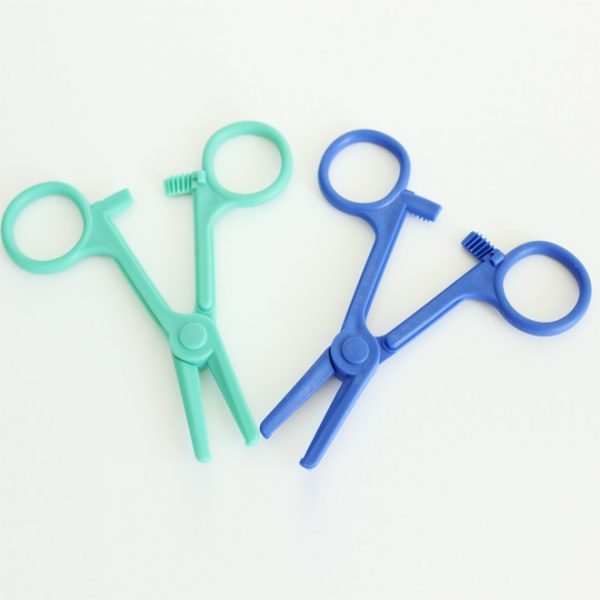 Disposable Plastic Hemostatic Forceps Smooth jaws / Clamp for Occluding Tube