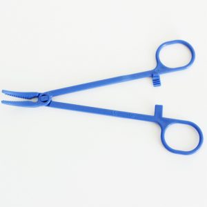 Disposable Plastic Hemostatic Forceps Tip Curved