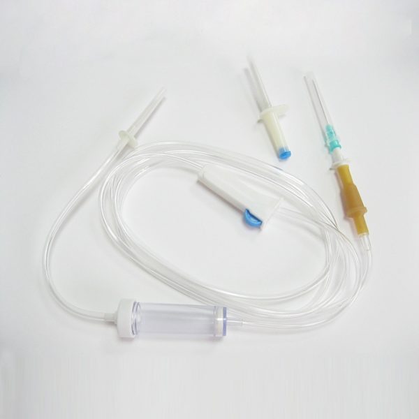 Infusion Set with Metal Infusion Spike
